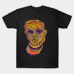 Twisted smiling skull T-Shirt